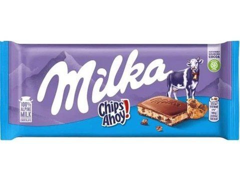 Шоколад молочний Milka Chips Ahoy 100 г 1146 фото