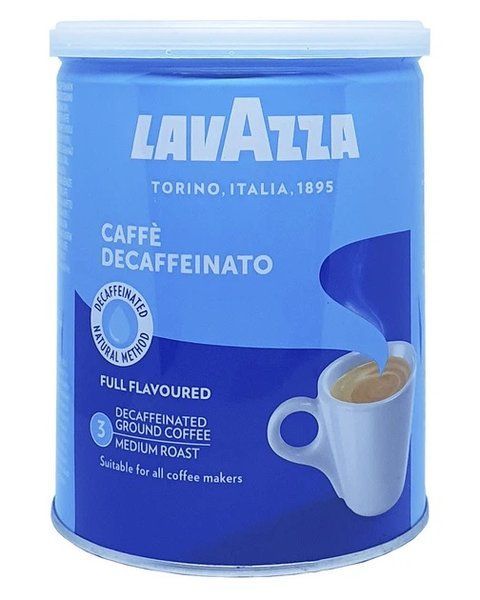 Кава Lavazza Dek мелена без кофеїну в металевій банці 250 г 140 фото