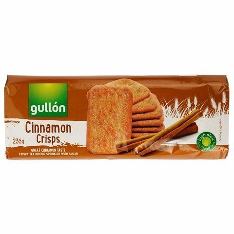 Печенье GULLON Cinnamon crisps хрустящее печенье с корицей 235 г 681 фото
