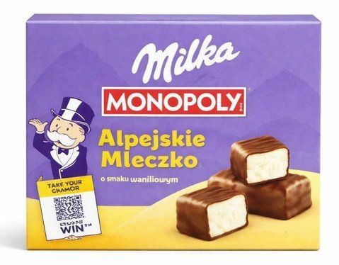 Цукерки пташине молоко Milka Alpejskie Mleczko Waniliowym 330 г 753 фото