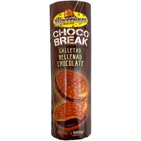 Печенье с шоколадной начинкой Elgorriaga Chocobreak 500 г 348 фото