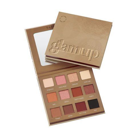 Палетка тіней для повік Glam Up без тальку, 12 відтінків 1002351 фото