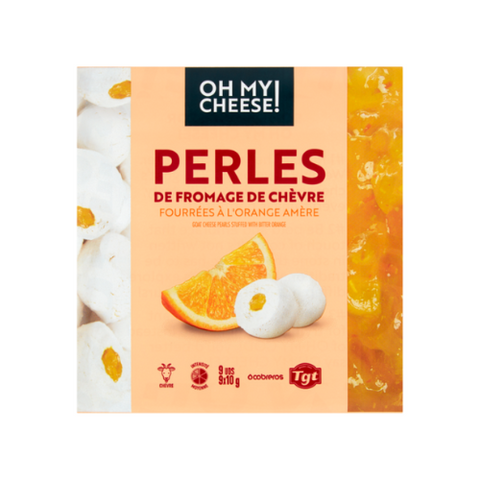 Сырные шарики 45% из козьего молока с апельсиновой начинкой Oh my cheese! 90 г 853 фото