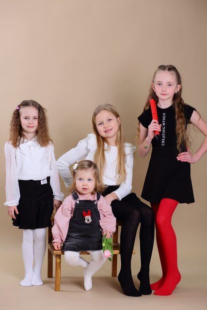 Колготки дитячі, з ажурним візерунком арт.5201 Розмір дитячих колготок: 16 (98-104), Колір: Молочний 19503 фото