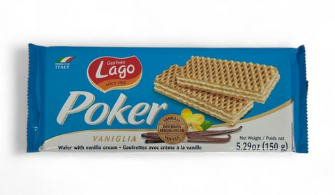 Вафли Lago Poker Vaniglia 150 г 661 фото