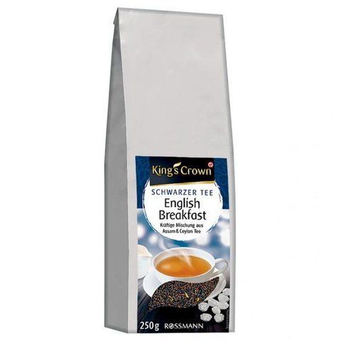 Чай чорний King's Crown Schwarzer Tee English Breakfast 250 г 1124 фото