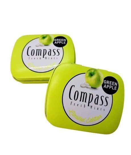 Льодяники Compass Green Apple зелене яблуко 14 г 1076 фото
