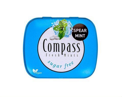 Льодяники Compass Spear Mint холодна м'ята 14 г 1080 фото