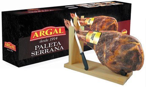 Хамон ARGAL Paleta Serrana с подставкой и ножом в подарочной упаковке 4,2 кг 832 фото