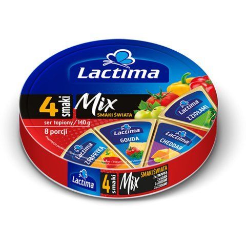 Плавлений сир Lactima Mix Смаки світу 140 г 783 фото