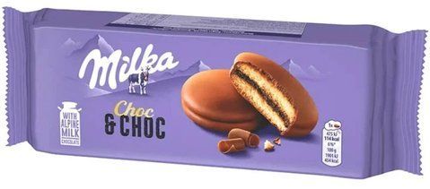 Печиво бісквіт Milka Choc & Choc зі смаком шоколаду 150 г 382 фото