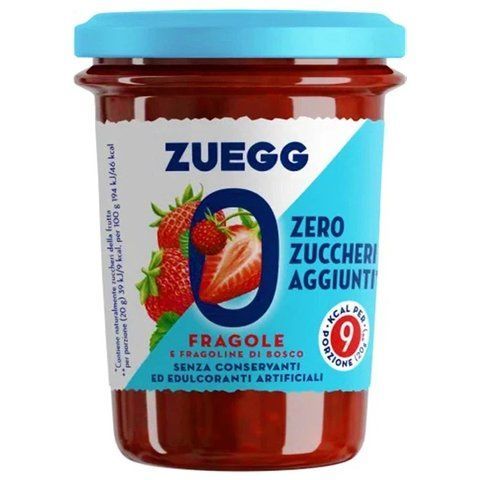 Джем Полуниця та Суниця без Цукру та Консервантів Zuegg Fragole e Fragoline di Bosсo Zero 220 г 465 фото